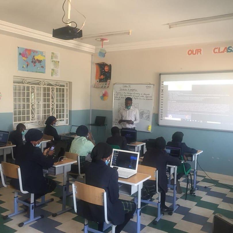 Afrilearn in use at a secondary school